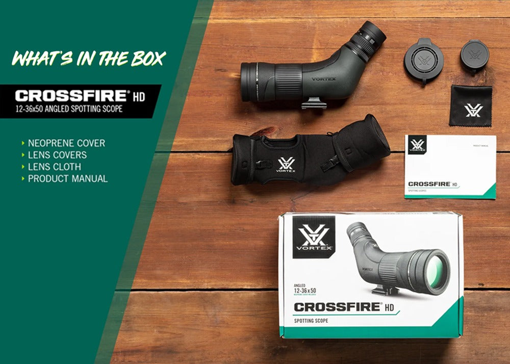Vortex Crossfire HD Angled 12-36x50 Spotting Scope